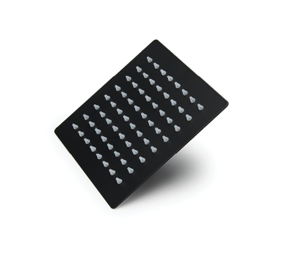 Square Shower Rose - Black - 150mm