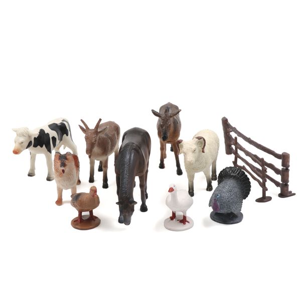 Planet Greenbean Farm Animals Playset Bucket: 30 Pieces
