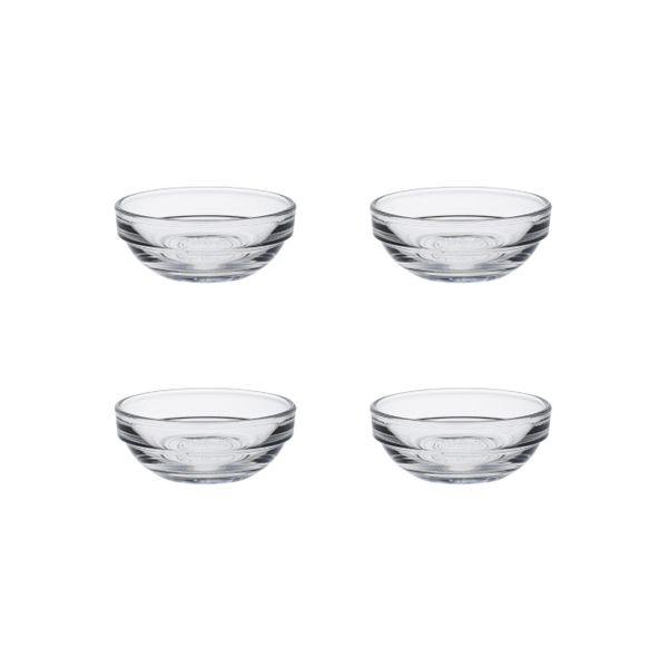 Duralex Gigogne Tempered Glass Stackable Bowl 6cm/35ml - Set of 4