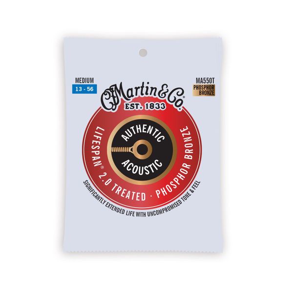 CF Martin MA550T Authentic Lifespan 2.0 13-56 Acoustic Guitar Strings