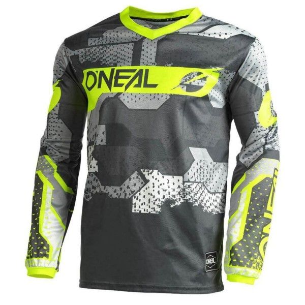 O'Neal - Jersey - Element - Camo V.22 - Grey/Neon Yellow - Adult