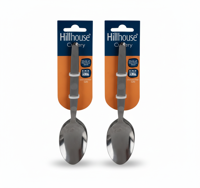 Hillhouse 4 Piece Stainless Steel Tablespoons Set for Dining - 2 Pack