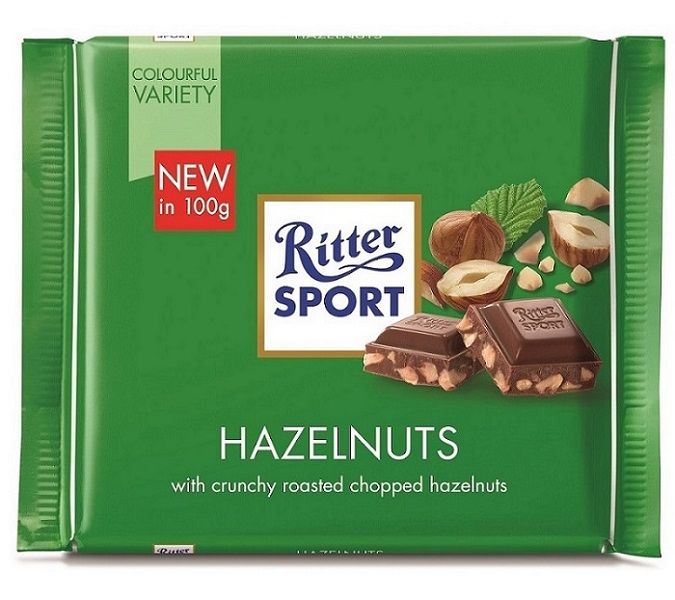 Ritter Sport Chopped Hazelnut 100g (Box of12)