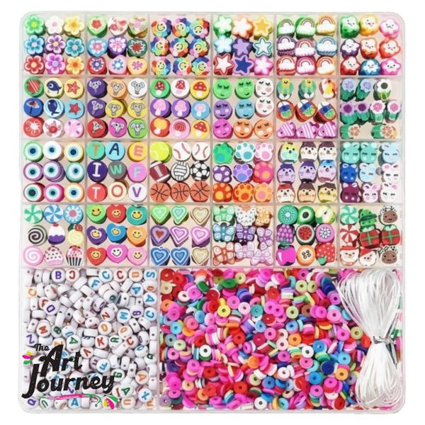 The Art Journey - DIY Fun Cartoon Bead Kit for Kids Creative Crafting