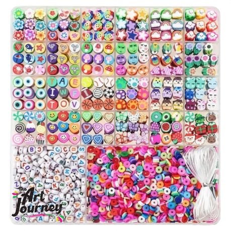 The Art Journey - DIY Fun Cartoon Bead Kit for Kids Creative Crafting Image