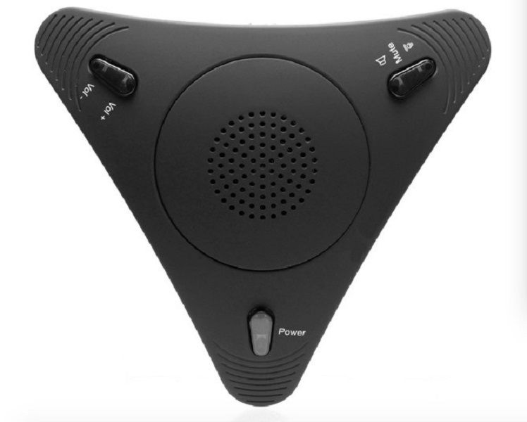 TUFF-LUV USB Desktop Conference Room Microphone Speaker - Black