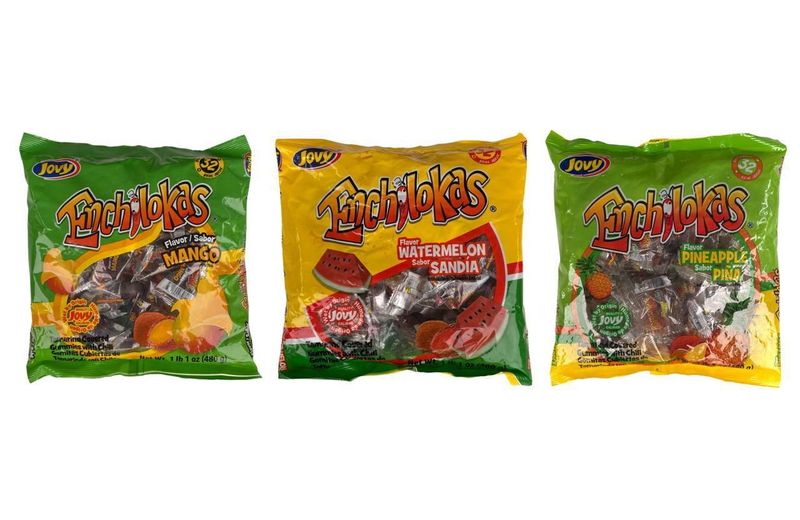 Jovy Mexican Candy - Spiced Watermelon, Mango and Pineapple Candy 4 x 480g