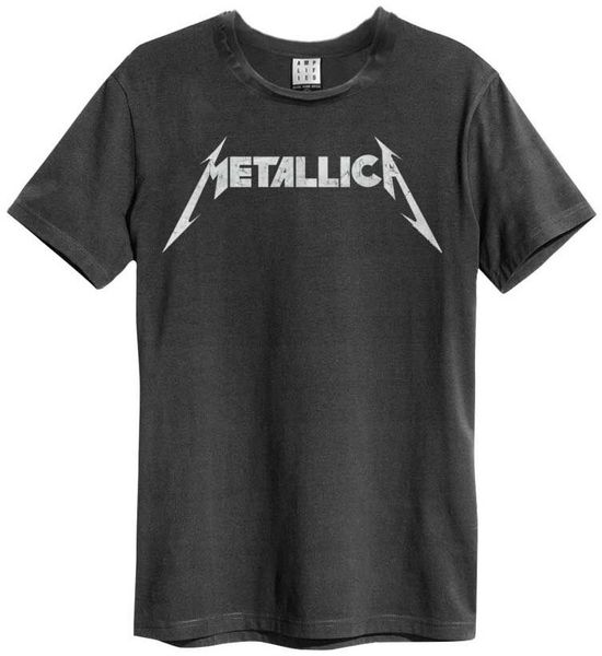 Metallica - Metallica Logo: Vintage T-shirt Charcoal (Parallel Import)