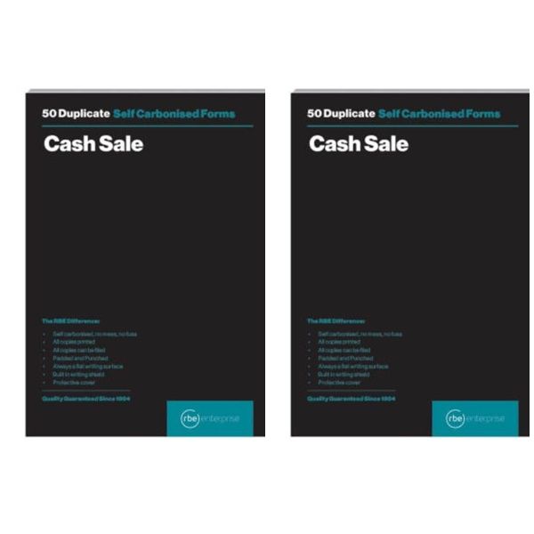 RBE Cash Sale Duplicate Pads A5 2's