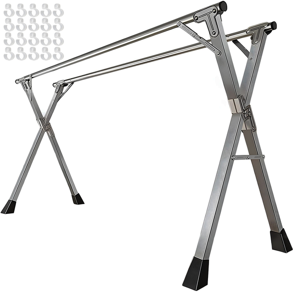 Clothes Drying Rack Clothes Drying Rod Folding Indoor Outdoor Laundry Rack