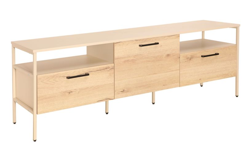 Ellen TV Stand 1500mm with One Centre Cabinet and Two Drawers