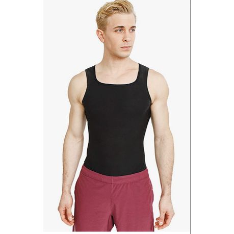 Slimming Polymer Sauna Vest Workout Tank Top Fass -M Men