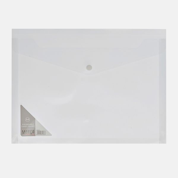 Meeco A4 Expandable Carry Folder Green 5 Pack