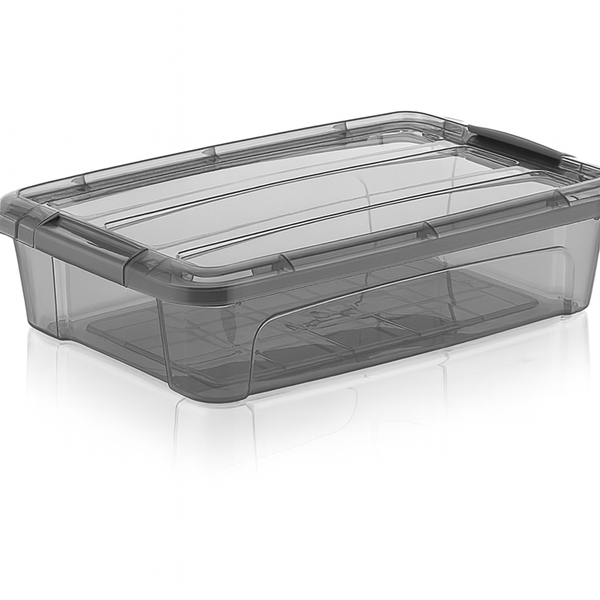 Foly Life Plastic Utility Container - 2800ml (Grey, BPA-Free)