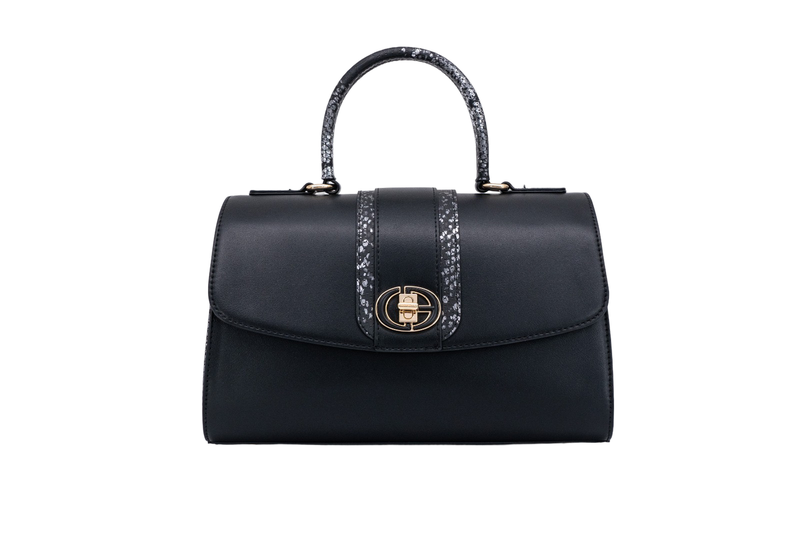 Chrisbella Classic Executive Black Handbag