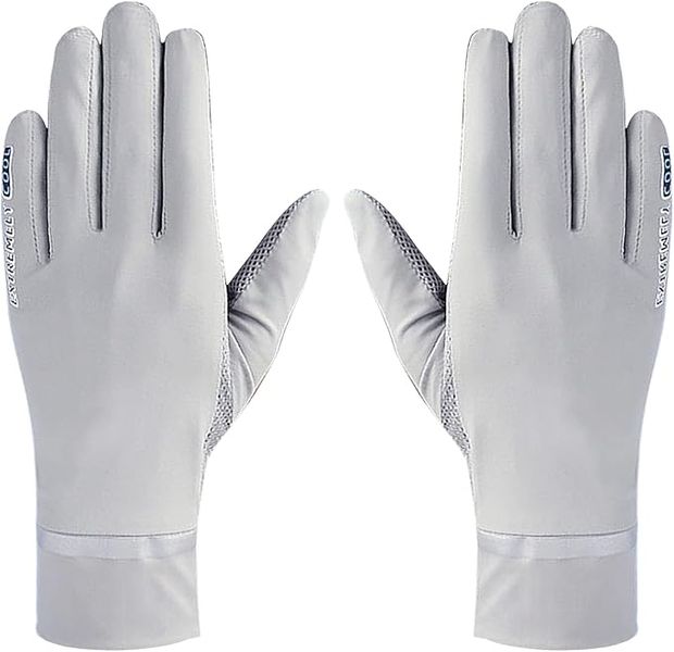 Sun Protection Gloves 2 Fingers Flip Mesh Cooling Breathable Touchscreen