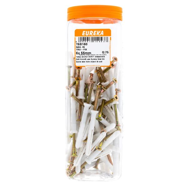 EUREKA Nail-In Anchor Tru-Fix 6 x 55mm Q:75 T6B180