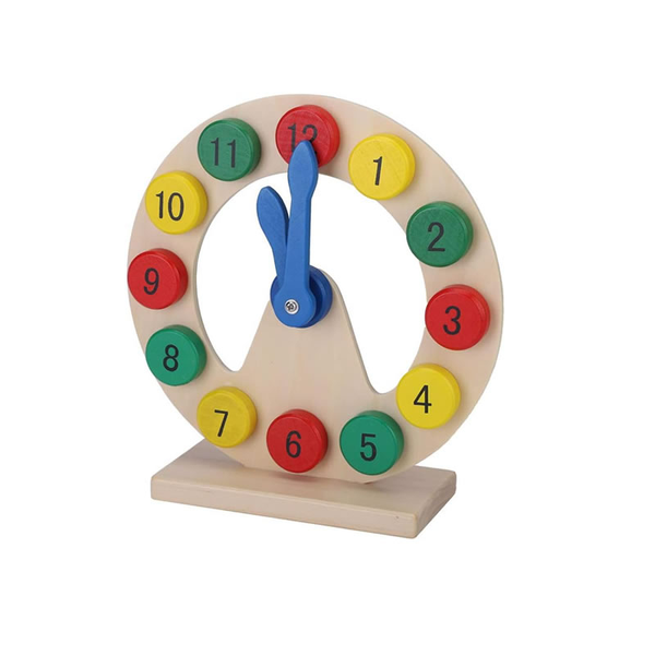Educational Wooden Analogue Clock Toy