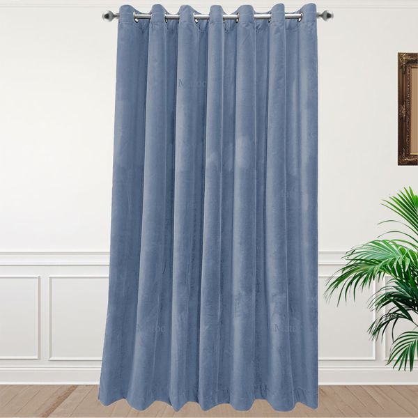Velvet Light Blue - Lined - Eyelet image