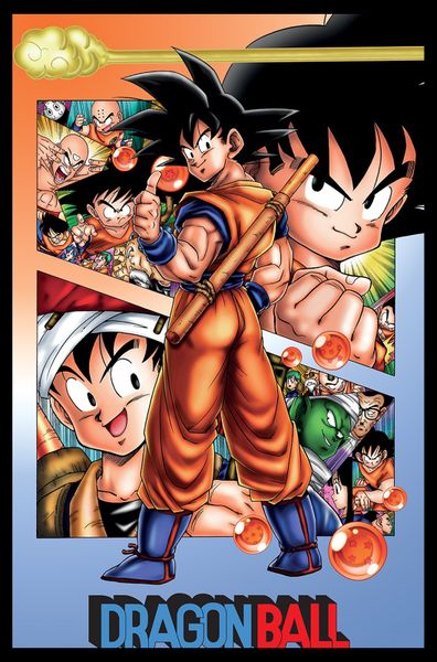 Dragon Ball (Group) Poster with Black Frame - 66cm x 96.5cm
