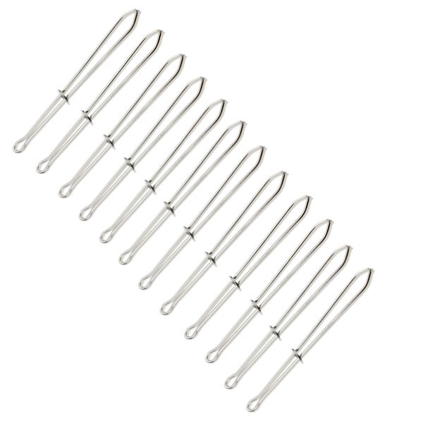Craft Stationery Garment Threader Clips Sewing Crochet Hook Set of 12- 8cm