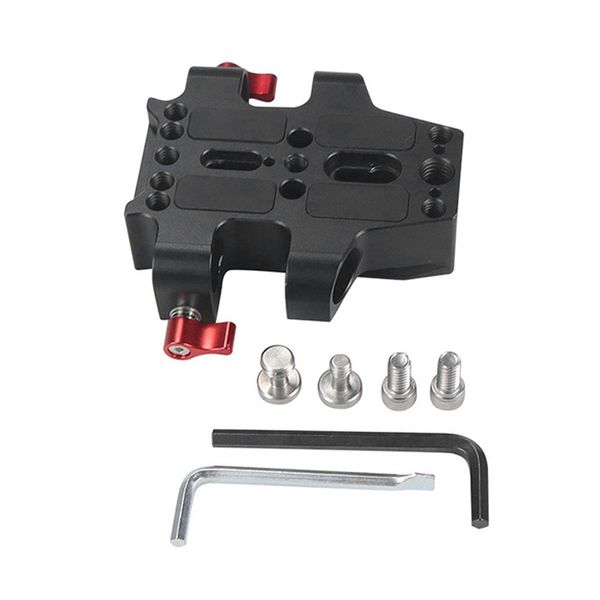 Universal Base Plate with Dual 15Mm Pole Rail Clamps