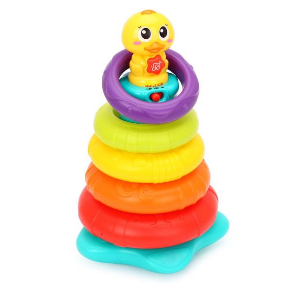 Stacking Duck Baby Toys with Rainbow Music