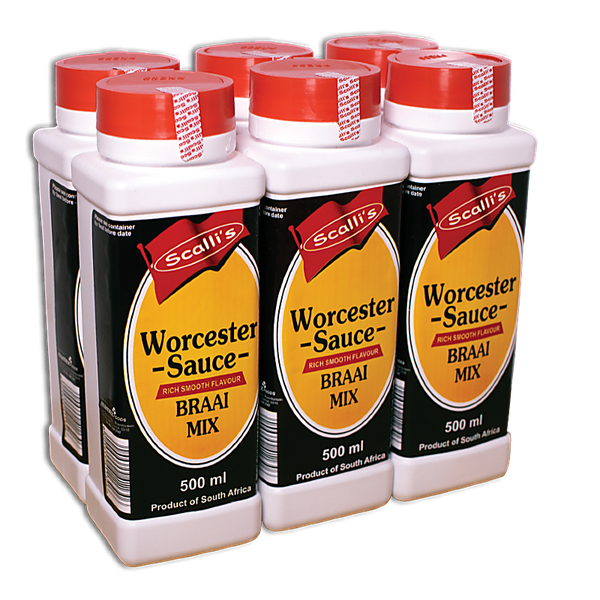 Scalli's Worcester Sauce Braai Mix Spices - 6X500gr units