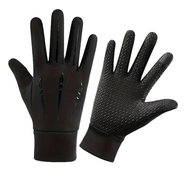 One Pair Waterproof Winter Gloves with Touch Screen &amp; Fleece Liner