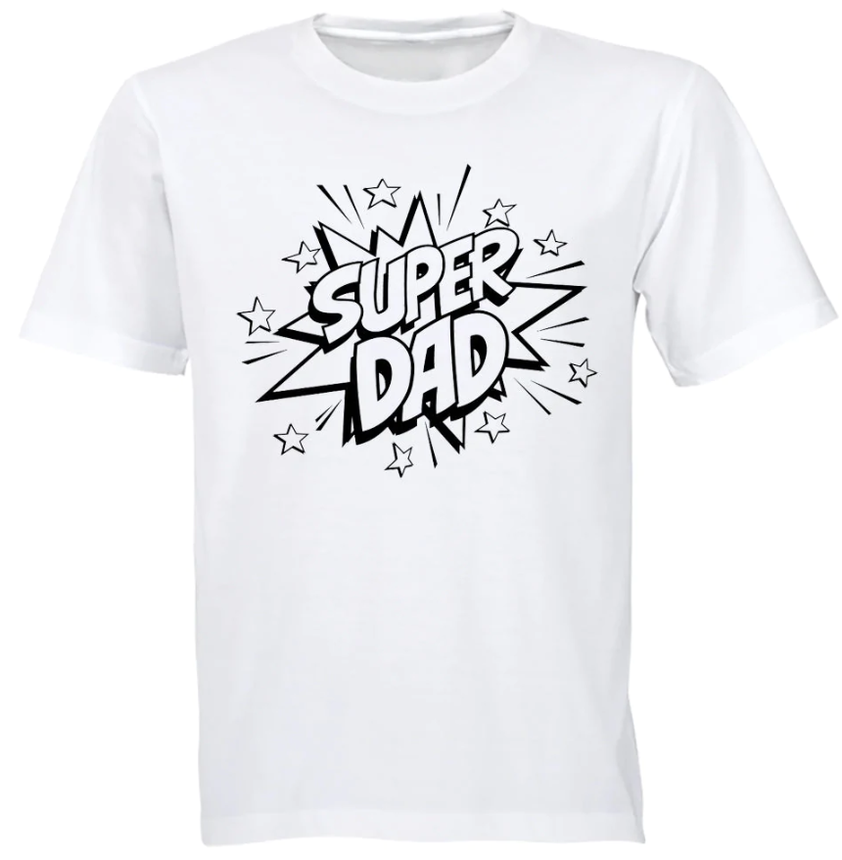Super Dad Birthday-Christmas-Father's Day Gift T-Shirt-White v4 | Buy ...