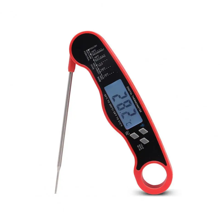 BrightSparks digital food cooking / Braai thermometer with long metal ...