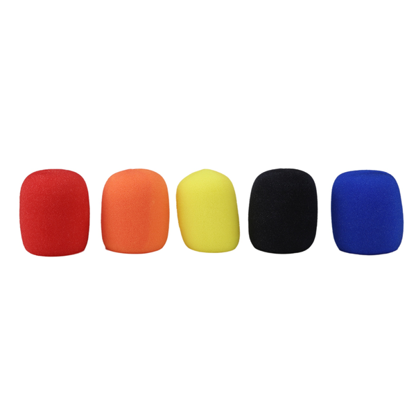 5 Pcs Solid Color Non-Disposable Microphone Dust Cover Thickened Microphon