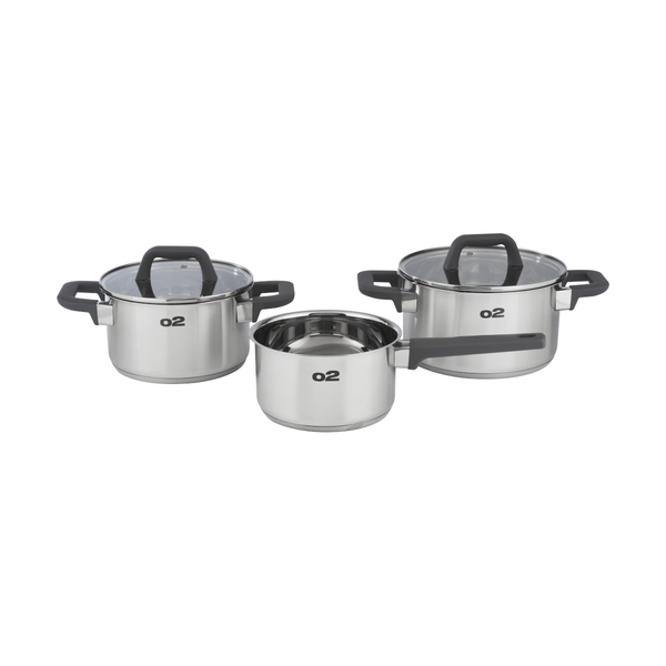 O2 5-Piece Stainless Steel Cookware Set