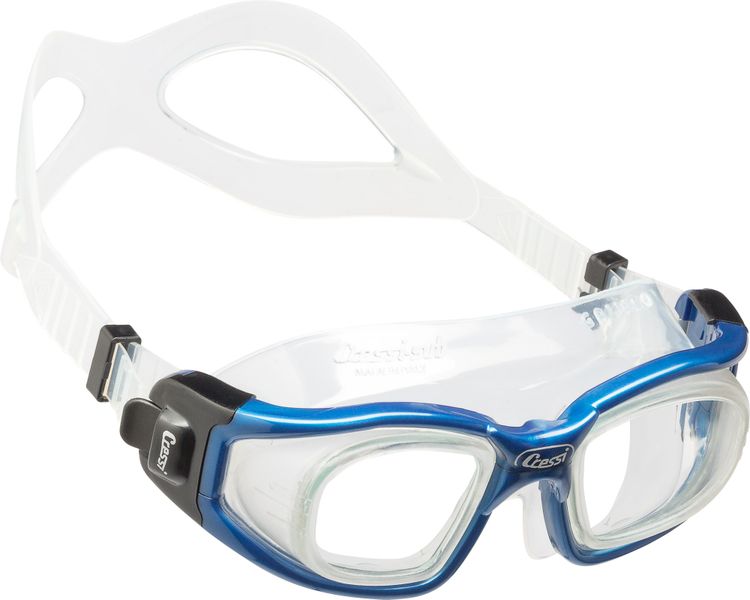Cressi Galileo Swim Goggles - Tempered Glass, Anti-Fog &amp; UV Protection