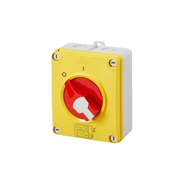 Gewiss - 2P 16A Red And Yellow Handle Isolator IP69