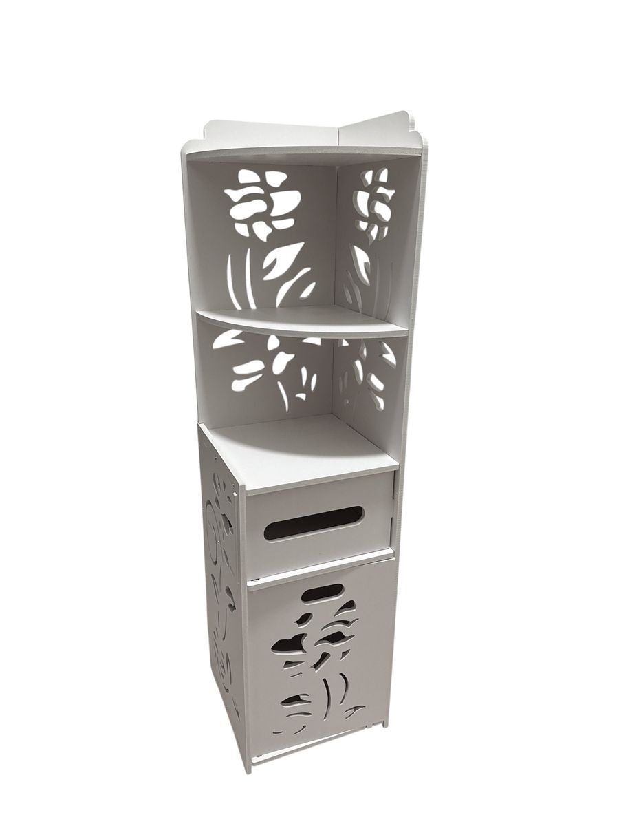 Simple and stylish bathroom storage cabinet with drawers(24x24x90)