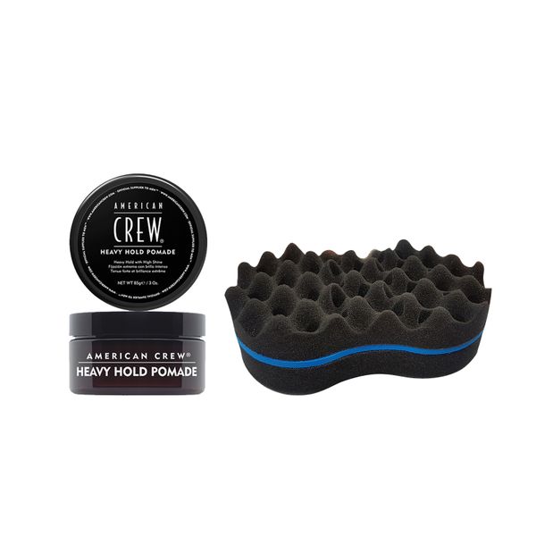 American Crew Heavy Hold Pomade 85g &amp; Twist Sponge