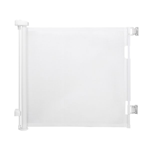 1.4m Stair Gate Retractable Stair Gate for Babies and Pets -White