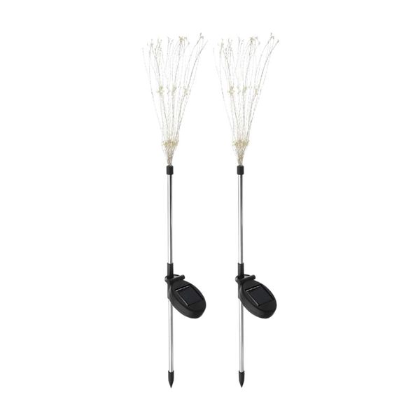 Solar Powered LED Fireworks - 2 Piece