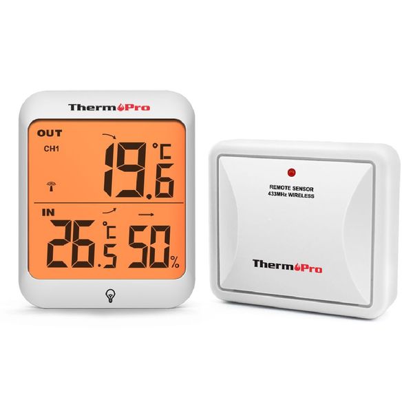 ThermoPro Wireless Indoor Outdoor Thermometer &amp; Hygrometer