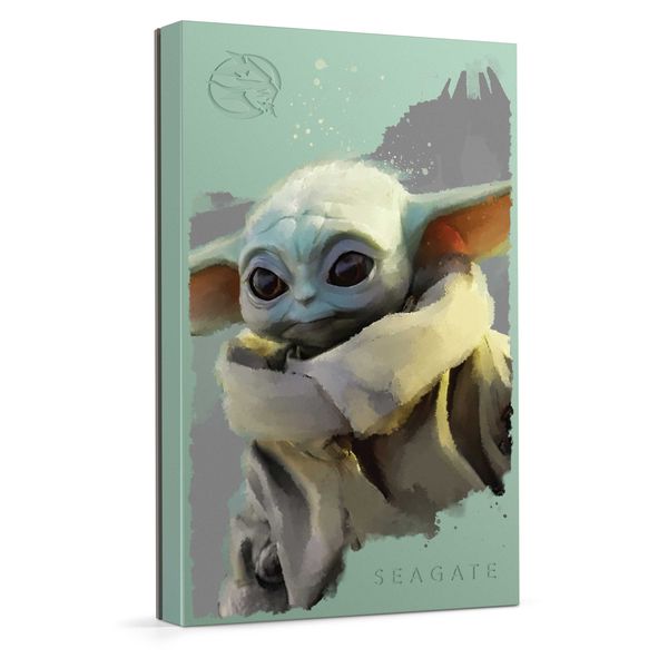 Seagate FireCuda Disney Mandalorian Grogu 2TB Portable Gaming Hard Drive USB 3.0
