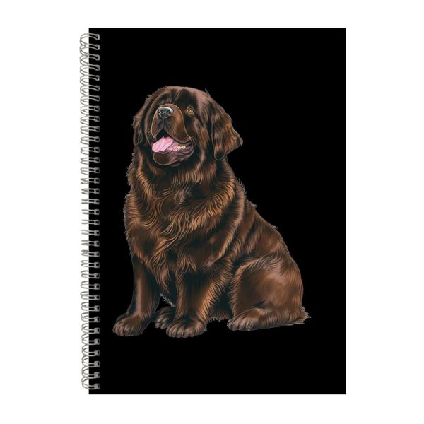 Newfoundland A4 Notebook Spiral Lined Notepad Dog Idea 335