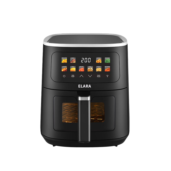 Elara Black Basket-type air fryer 8 L Air Fryer