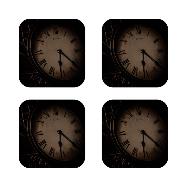 Custom Printed Clock wooden Coasters