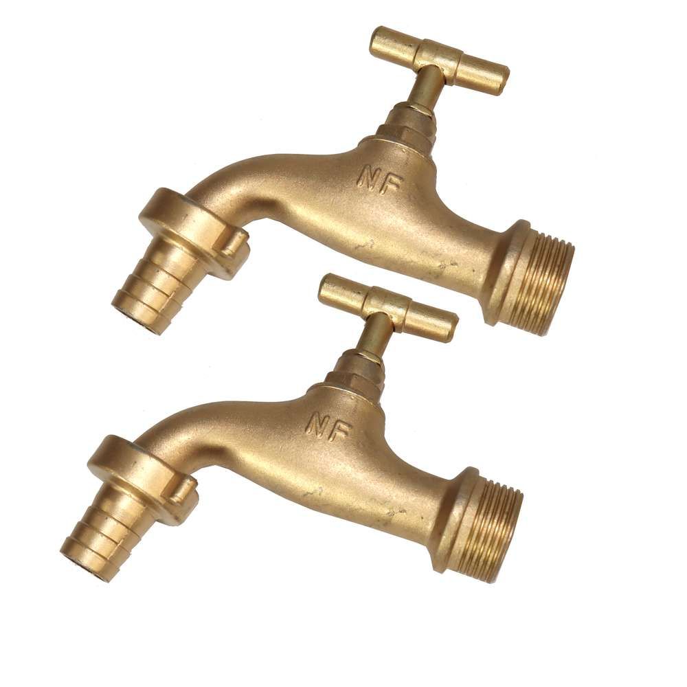 2 Piece - Garden Hose Bib Tap 15mm X 3/4 Inch