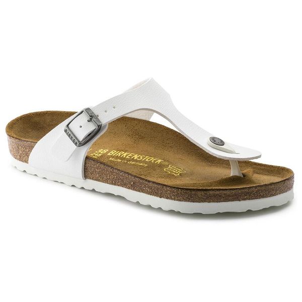 Birkenstock Ladies Gizeh White Birko-Flor