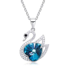 HerJewellery Swan Necklace with Swarovski Crystals | Shop Today