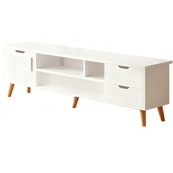 Foundation Low-Profile TV Stand with Drawers - Modern Media Console