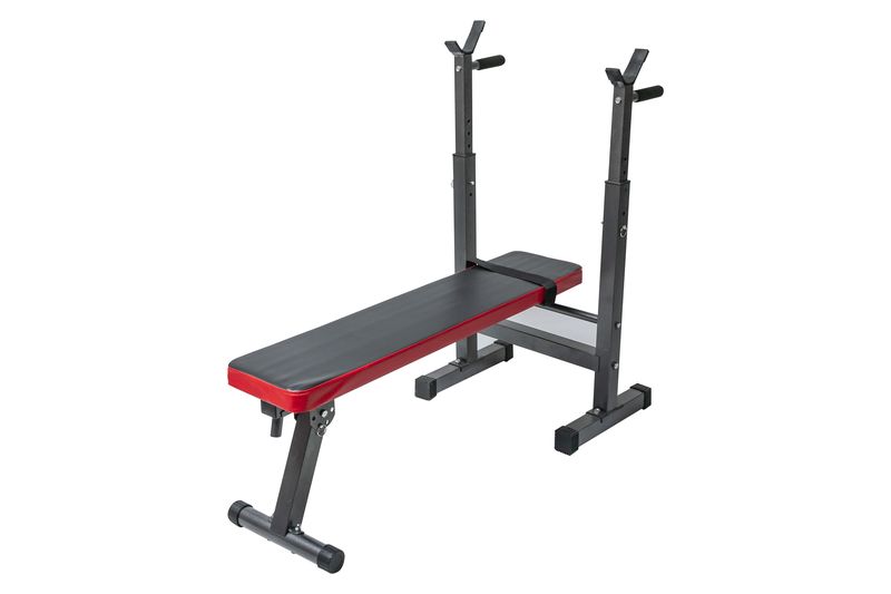 Fine Health - Weightlifting Bed - Red Trim Flat Be