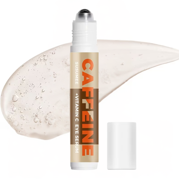 Caffeine &amp; Vitamin C Eye Serum Roller - Brightening Skin, Dark Circles 10ml